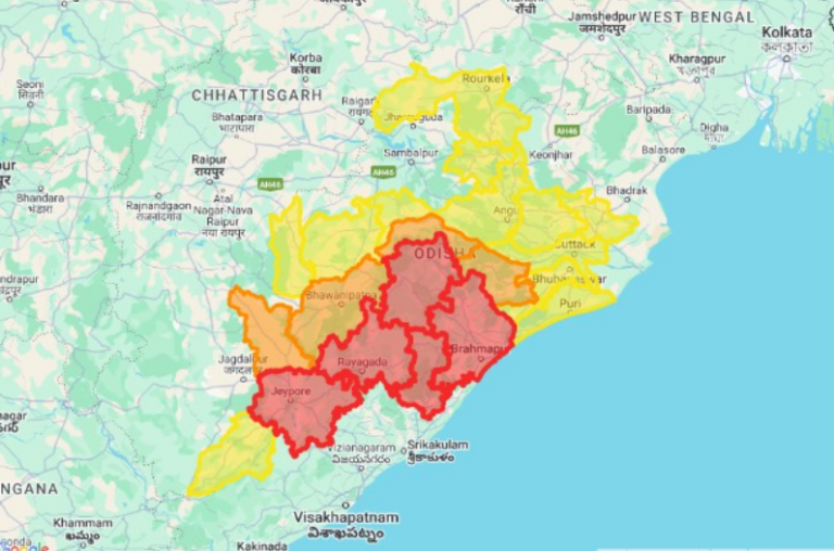 Severe Thunderstorm, Heavy Rain Likely In 5 Odisha Districts This Evening
