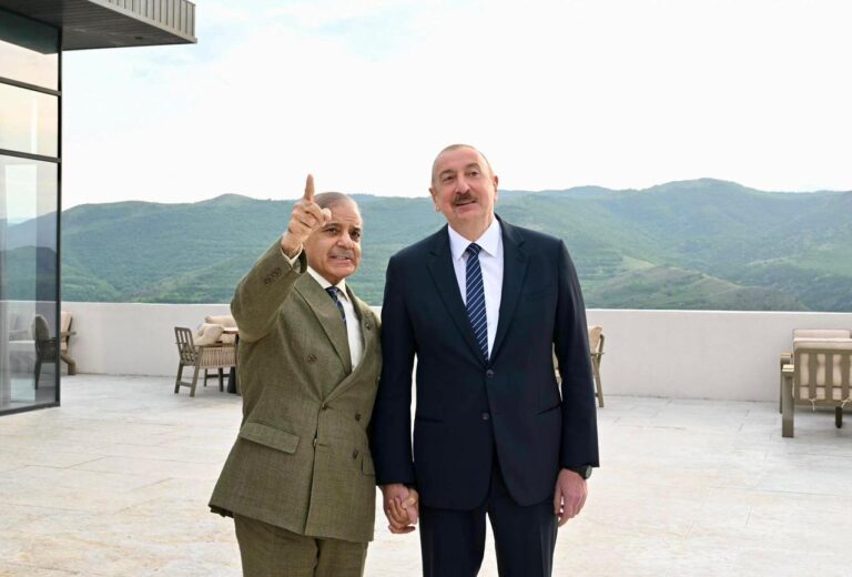 Shehbaz Sharif at Azerbaijan