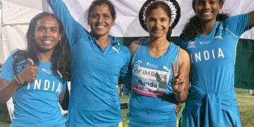 Srabani Nanda 4x100 silver