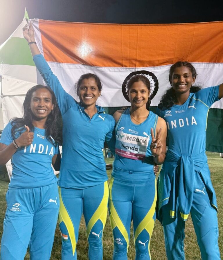 Srabani Nanda 4x100 silver