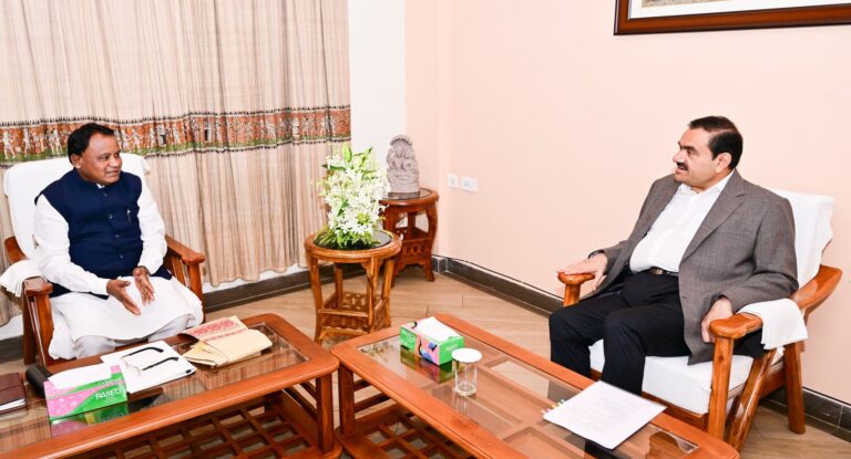 CM Mohan Majhi, Gautam Adani Discuss Industrial Growth & Investment Plans In Odisha