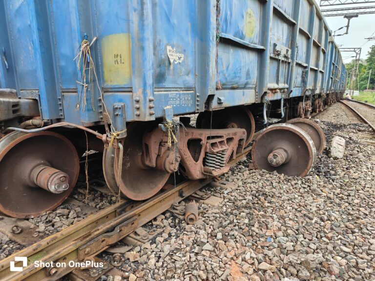 Three Wagons Of Goods Train Derail Near Cuttack Railway Station