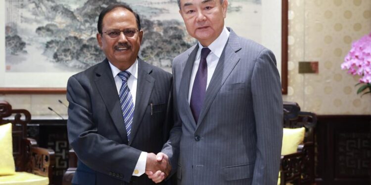 Ajit Doval met china foreign minister