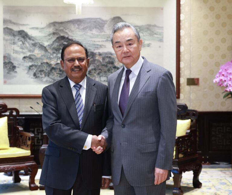 Ajit Doval met china foreign minister