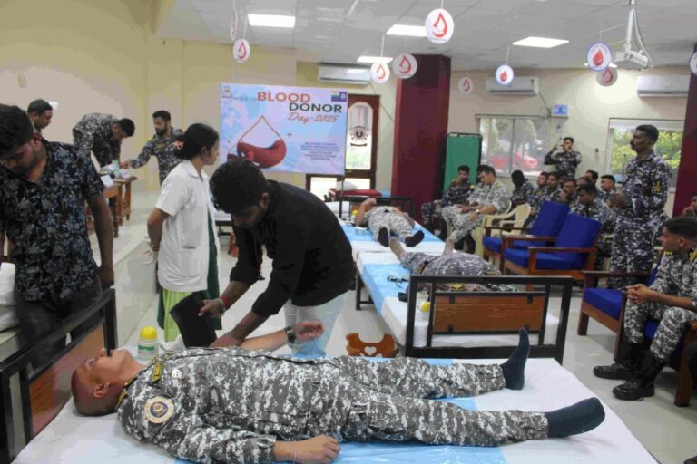 Eighty Units Of Blood Donated By Coast Guard Personnel And Families In Odisha