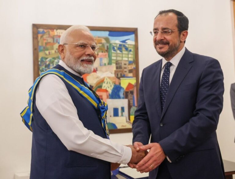 Cyprus top honour for Modi