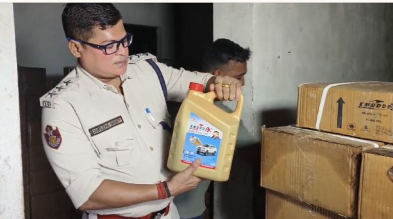 Fake Engine Oil Manufacturing Unit Busted In Odisha’s Jagatpur