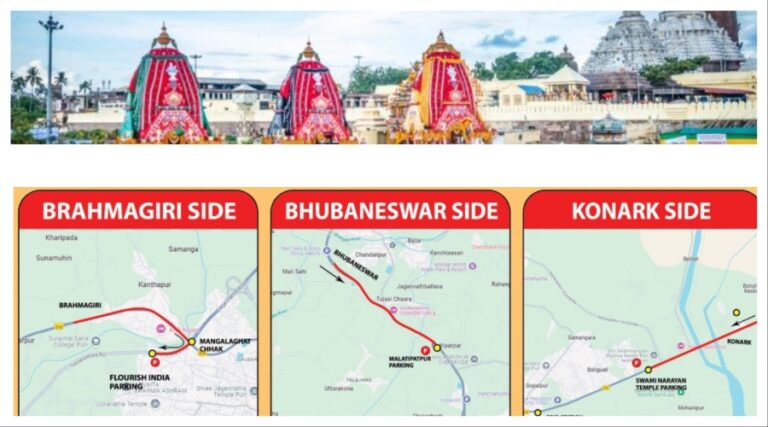 Traffic Advisory Issued For Puri Rath Yatra; Check Where To Park Vehicles