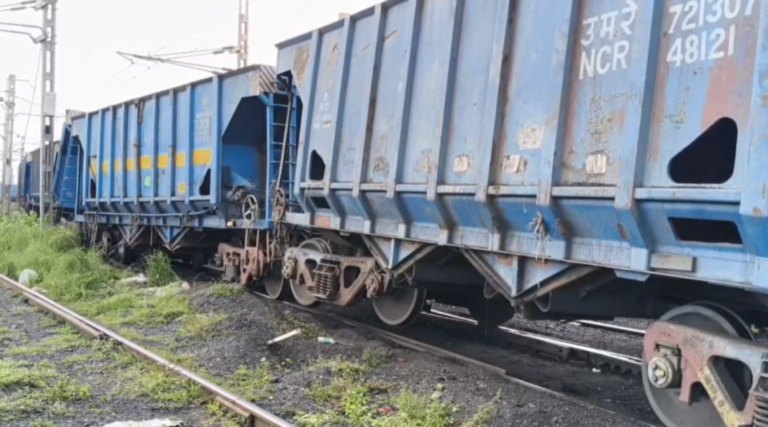 Goods Train Derails Near Paradip Port In Odisha
