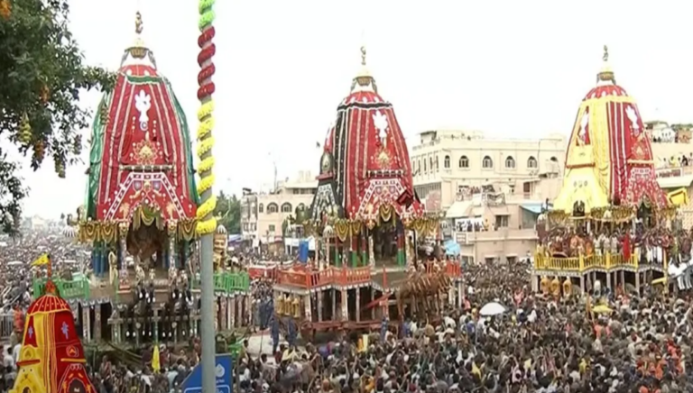 Puri Rath Yatra: Sibling Deities Reach Gundicha Temple For Annual Sojourn