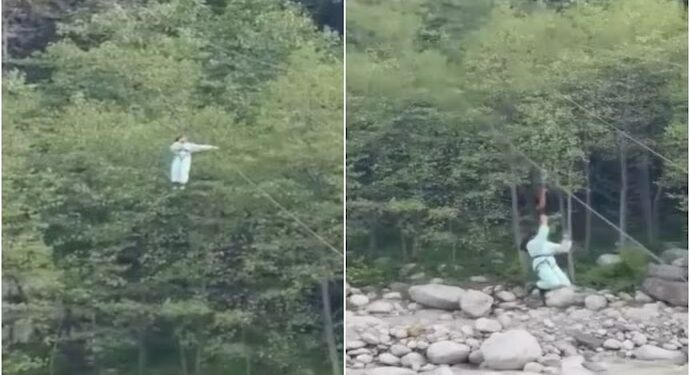 Zipline accident in Manali