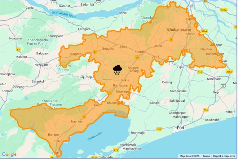 IMD Issues Red Warning For Balasore & Orange For Khurda, Including Bhubaneswar