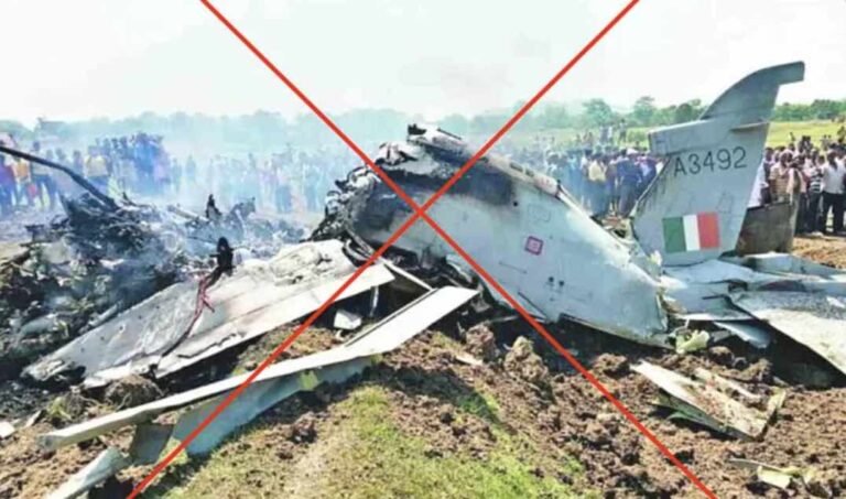 Fact Check: 10-Yr-Old Image From Odisha Shared As IAF’s Jaguar Crash In Rajasthan’s Churu