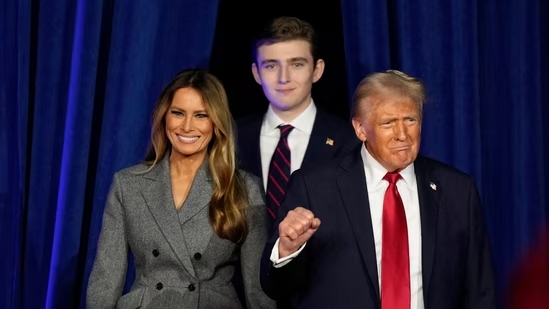 Donald Trump, Melania & son Barron