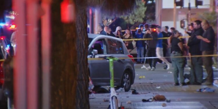 East Hollywood car crash