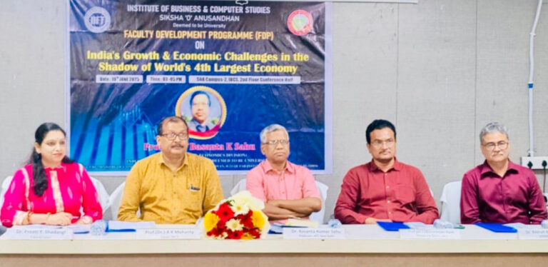 Experts Discuss India’s Growth and Economic Challenges At SOA’s FDP In Bhubaneswar