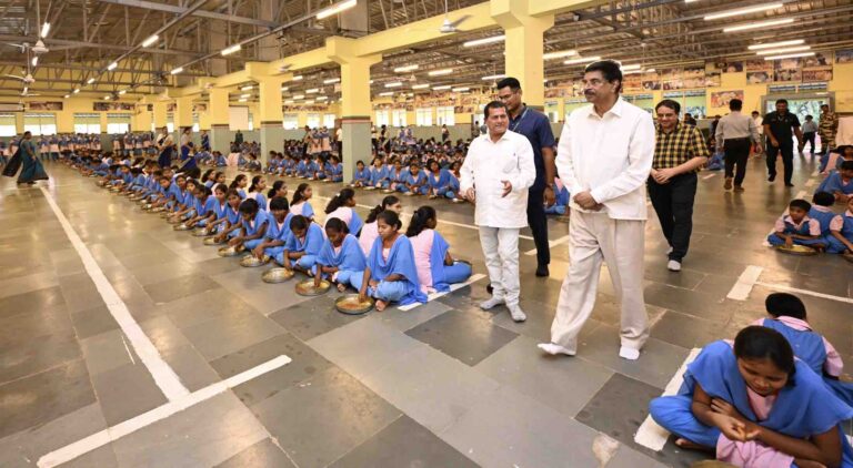 Odisha Governor Shares Lunch With KISS Students During Campus Visit In Bhubaneswar