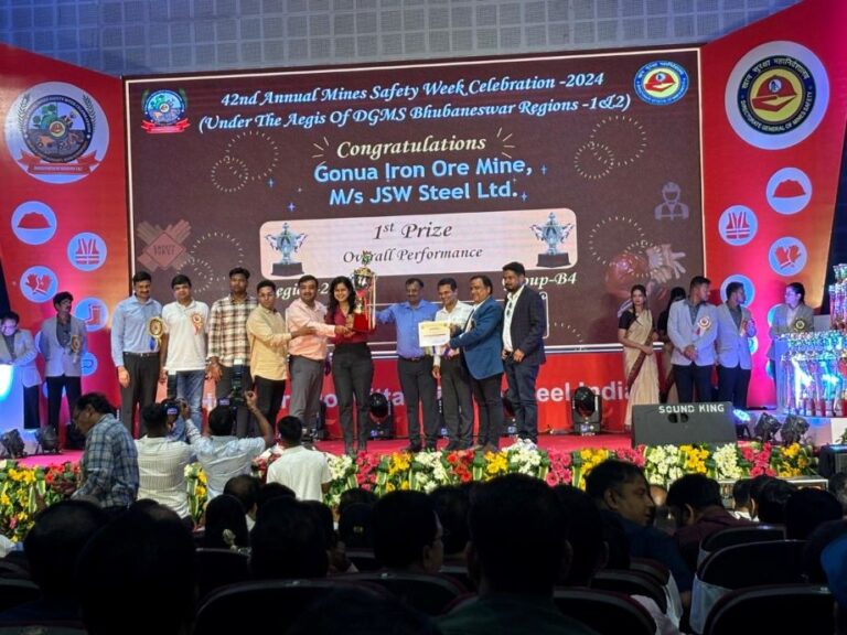 Mines Safety awards for JSW steel mines
