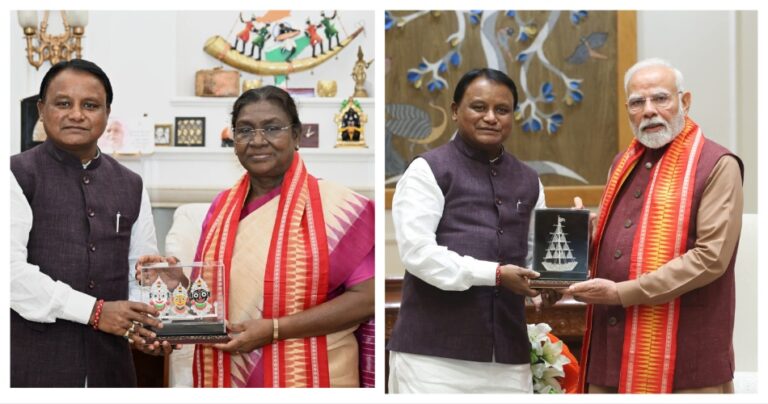 Odisha CM Meets President Murmu & PM Modi In Delhi; Discusses Development Roadmap