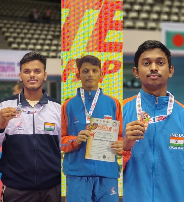 Odisha karatekas 3 medals