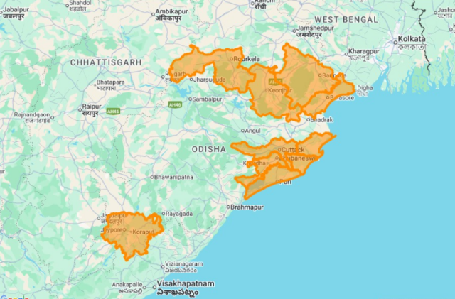 IMD Issues Rain, Thunderstorm Warning For 10 Odisha Districts This Evening