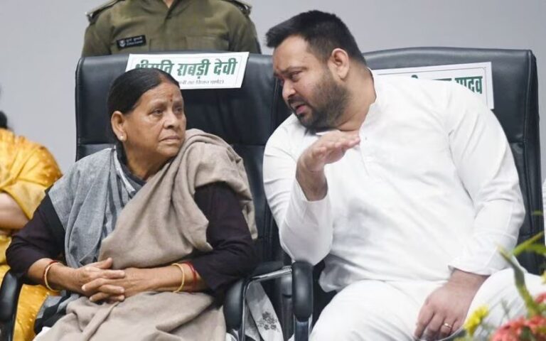 Tejashwi yadav, Rabri Devi