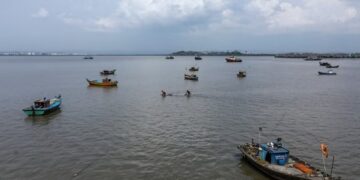 Search operation for suspicious boat