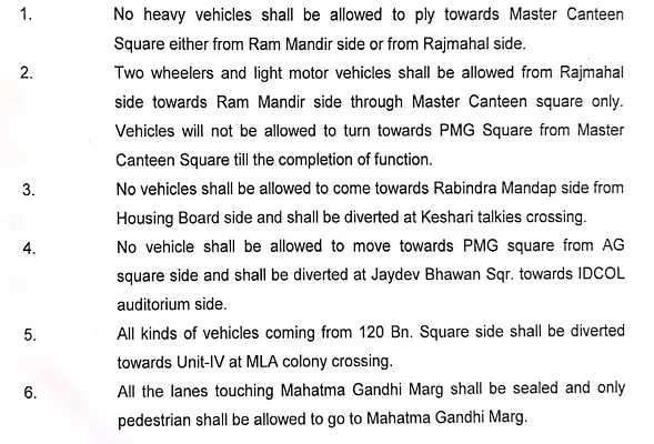 BBSR traffic curbs