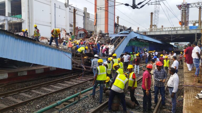 Old Wall Collapses At Cuttack Railway Station During Redevelopment Work