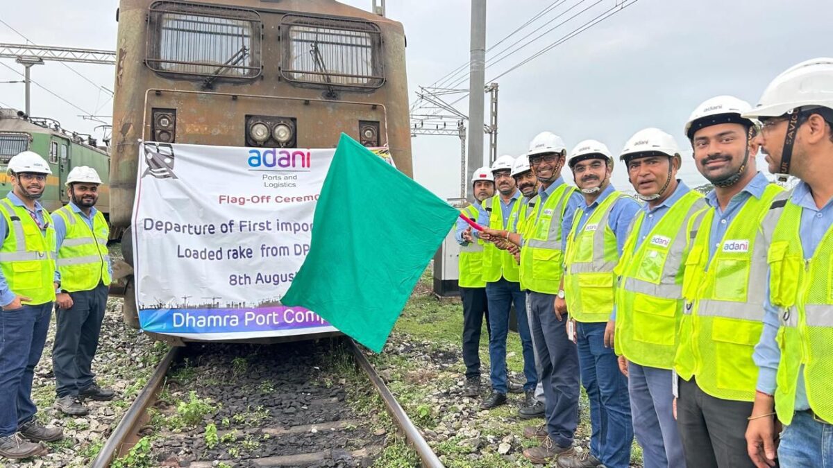 Adani Dhamra Port Flags Off Its First-Ever Steel Slab Rake