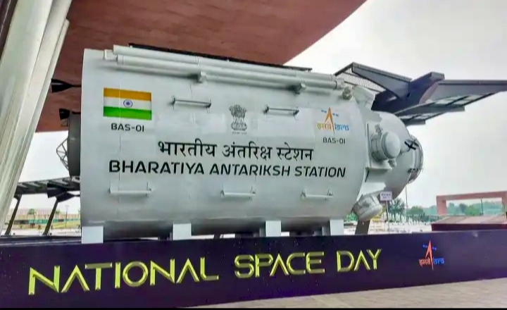 ISRO Unveils Model Of First Module Of Bharatiya Antariksh Station On National Space Day