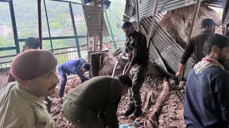 Landslide near Vaishno Devi