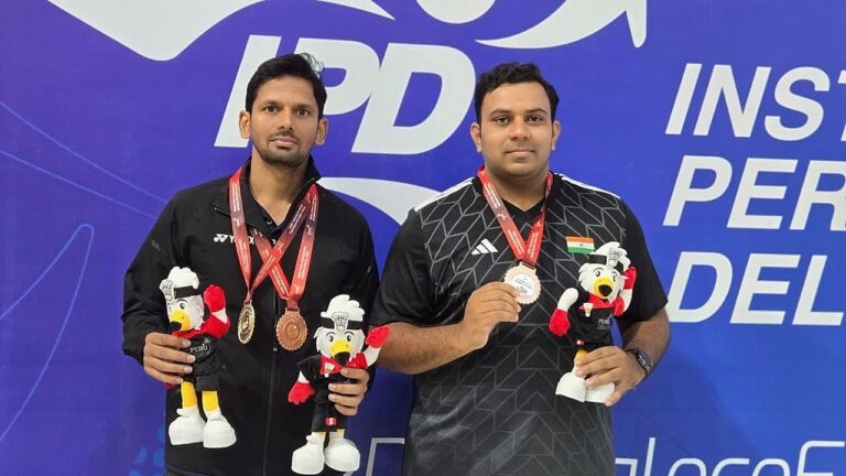 Odisha para shuttlers Deep Ranjan Bisoyee & Subhrajeet Maharana