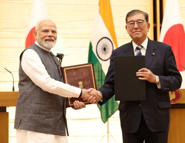 PM Modi with Japan PM Shigeru Ishiba
