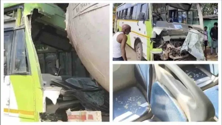 14 Injured After ‘Drowsy’ Driver Crashes Ama Bus Into Tanker Near Odisha’s Tangi
