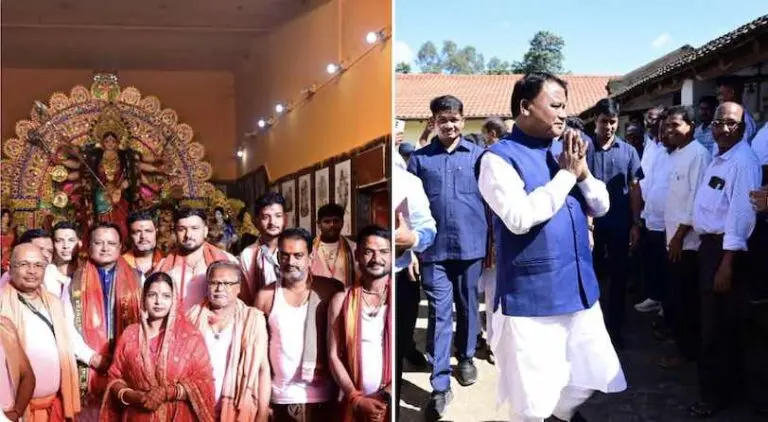 Odisha CM Mohan Majhi Celebrates Maha Ashtami In Home District Keonjhar