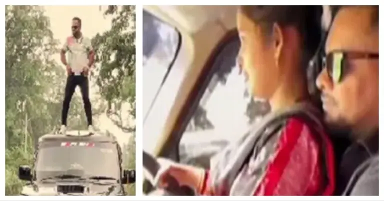 YouTuber Couple Fined For Reckless Driving While Filming Reels In Odisha