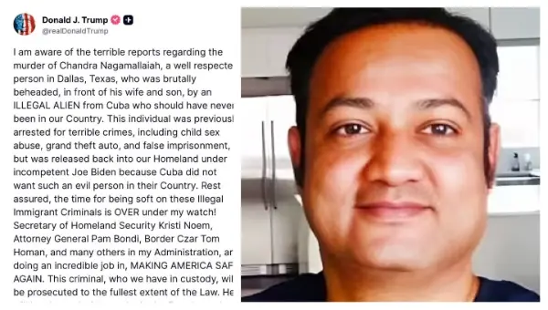 Finally, US President Trump Reacts To Brutal Beheading Of Indian Businessman In Dallas