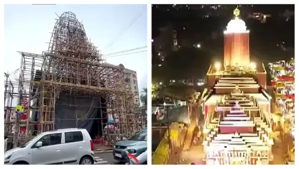 Grandeur Of Puri Jagannath Temple Recreated At Durga Pandals In Bhopal & Patna