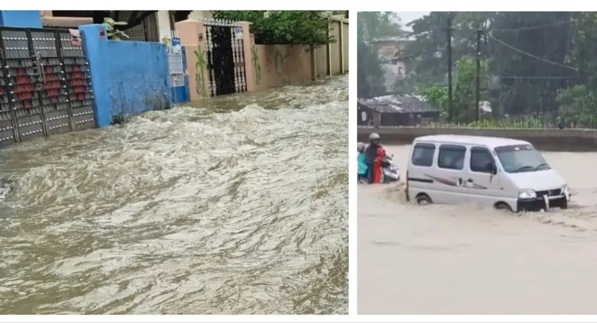 Incessant Rain Cripples Life In Odisha’s Sambalpur, Leaves Many Areas Flooded
