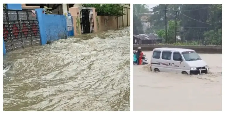 Incessant Rain Cripples Life In Odisha’s Sambalpur, Leaves Many Areas Flooded
