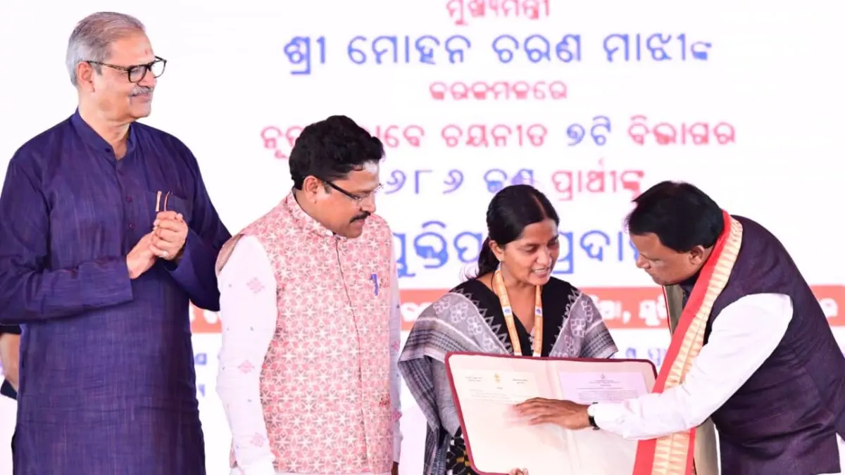 Mohan Majhi hands appointment letters