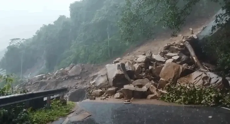 Landslide On Odisha’s Kalinga Ghat Halts Vehicular Movement