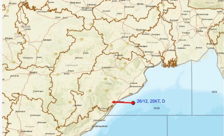 LoPAR Turns Into Depression; Odisha To Encounter Extremely Heavy Rain
