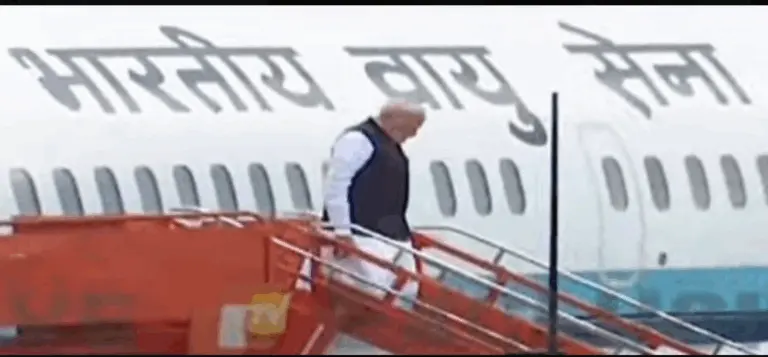 PM Modi Arrives In Odisha, Proceeds To ‘Namo Yuva Samabesh’ In Jharsuguda