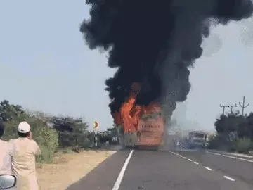 At Least 12 Feared Dead In Ghastly Bus Fire In Rajasthan