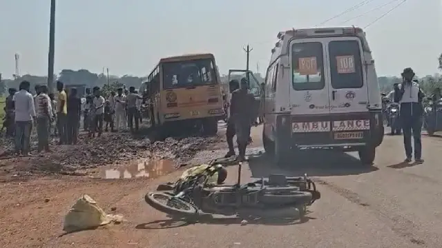 Man Killed, 3 Minors Injured As School Bus Hits Bike In Odisha’s Nabarangpur