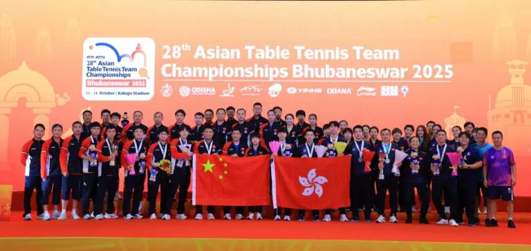 China champions in Bhubaneswar Asian TT team championship
