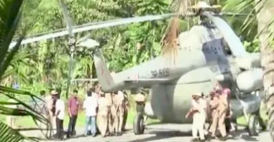 Helipad Collapses In Kerala Shortly After President’s Helicopter Lands