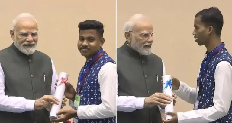 2 Govt ITI Students From Odisha Receive ‘All India Topper Award 2025’ From PM Modi
